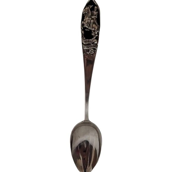 General Stonewall Jackson Sterling Silver Demitasse Souvenir Spoon 925 Vintage - Picture 1 of 5